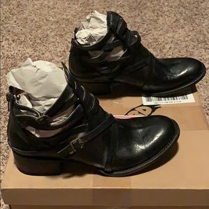 Black Freebird Sandal Bootie